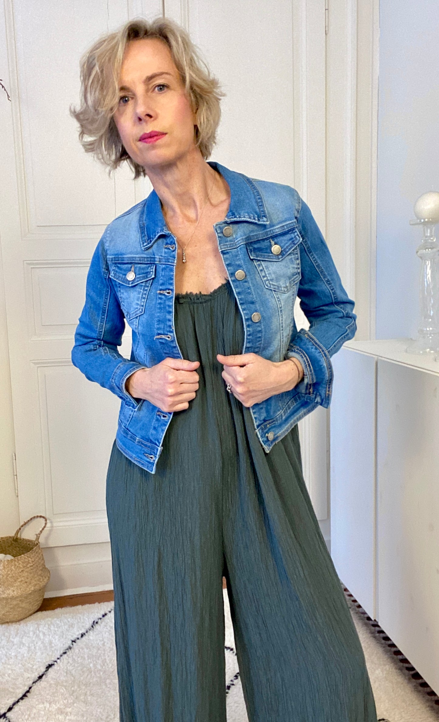 Veste Jean délavée
