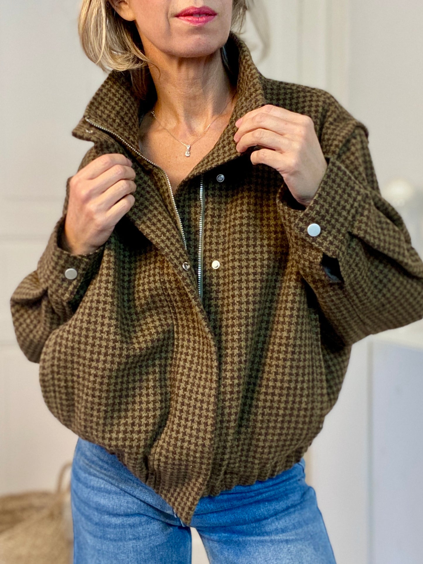 Blouson à carreaux Ted