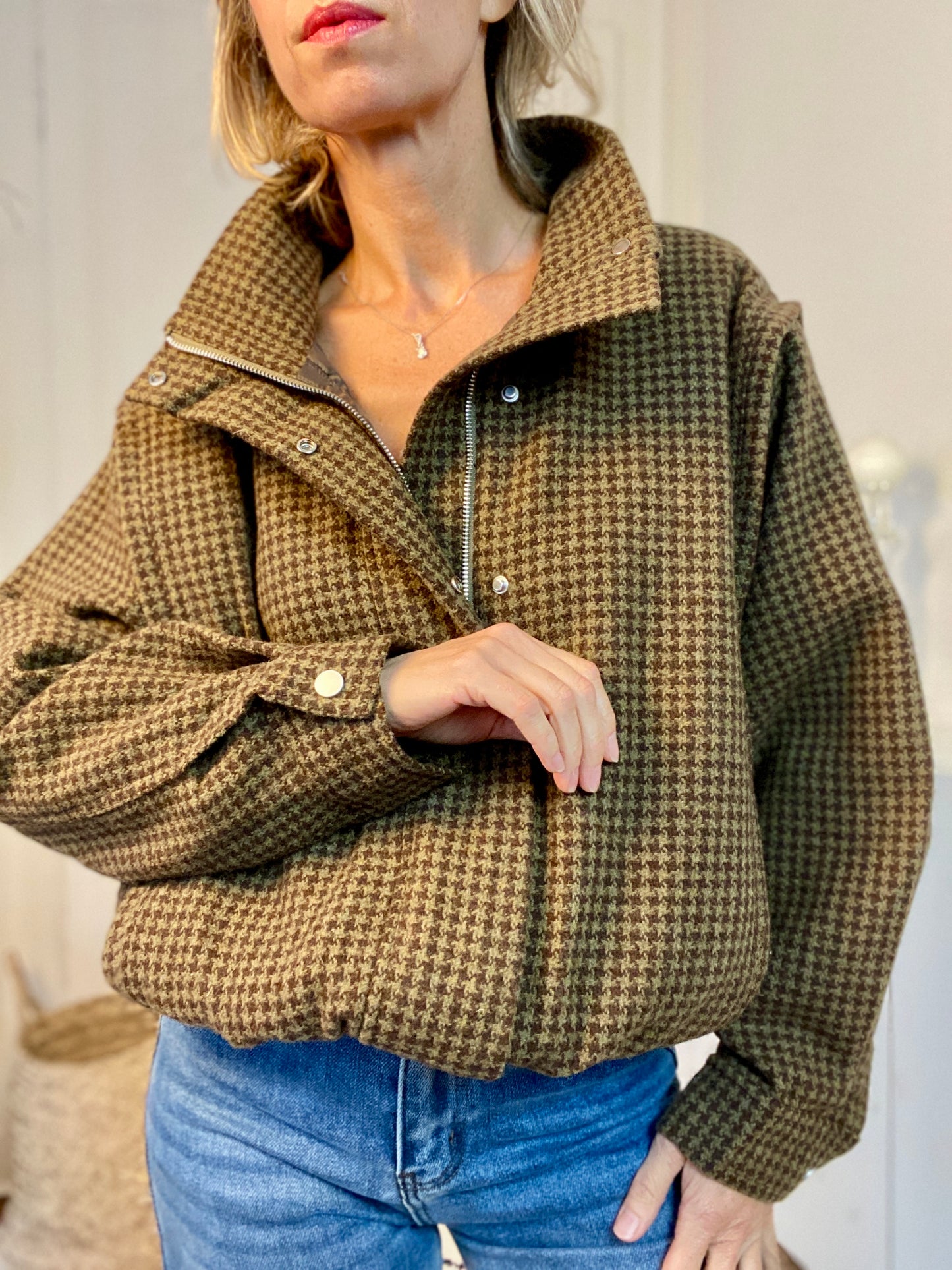 Blouson à carreaux Ted
