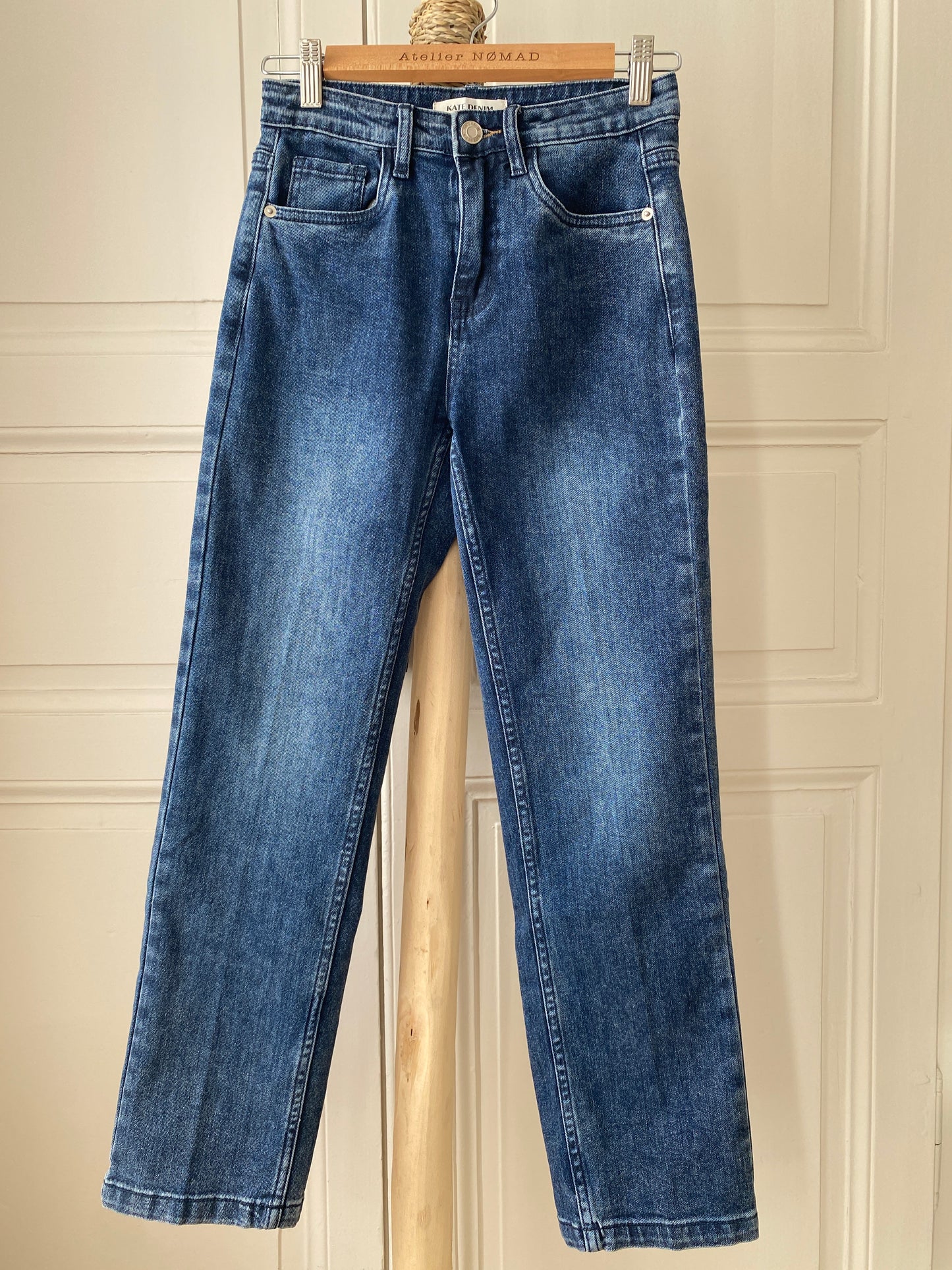 Jean droit 7/8 cropped