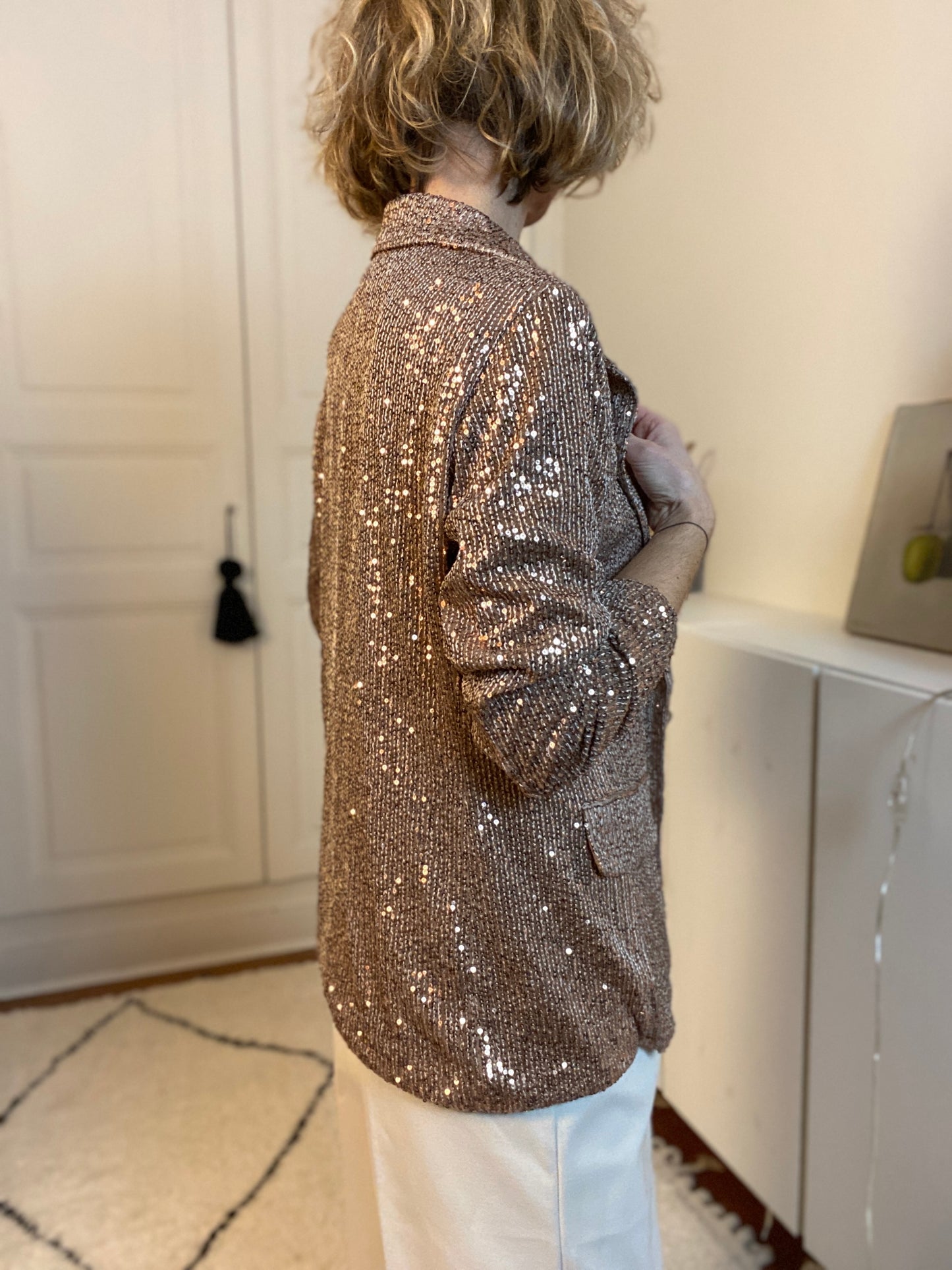 Veste à paillettes